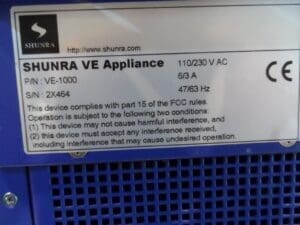 SHUNRA VE-1000 VE NETWORK APPLIANCE MANAGEMENT with VEI-1000C Module