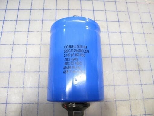 Cornell Dublier 3100Μf 450V Alum Electlytic Capacitor - Screw - 520C312V450Dc2Fs