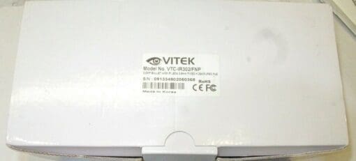 Vitek Vtc-Ir302/Fnp Envi Day/Night Wdr Ir Bullet Camera With 120 Feet Ir Range