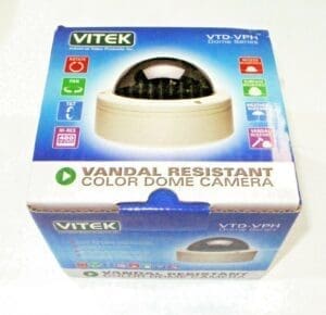 Vitek VTD-VPH412C Vandal Resistant Color Dome Camera