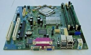 DELL 0DR845 MOTHERBOARD WITH INTEL CORE 2 DUO SLA9X CPU + 2GB RAM