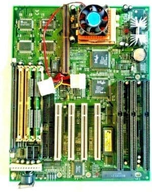 ATC-1020 MOTHERBOARD + Intel Pentium M 100 MHz SY046 CPU + 16MB RAM + H/S & FAN