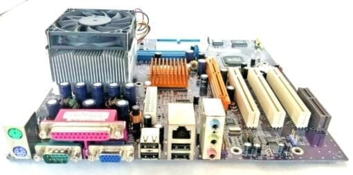 Ecs 741Gx-M Motherboard + 2Ghz Amd Athlon Xp Axda2400Dkv3C Cpu + H/S &Amp; Fan