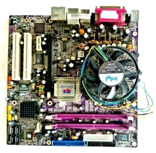 Ecs 945G-M3 Motherboard + 2.8Ghz Intel Pentium 4 Sl7J5 + H/S &Amp; Fan