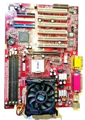 MSI 845G MAX Motherboard + 2.4GHz INTEL PENTIUM 4 SL6D7 CPU + H/S & FAN