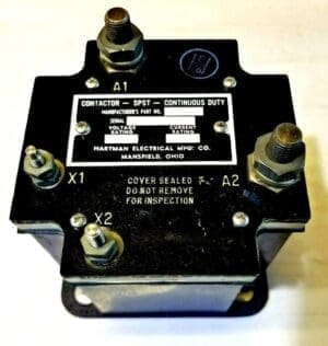 Hartman Electrical Contactor A771 28V 300 Current Rating