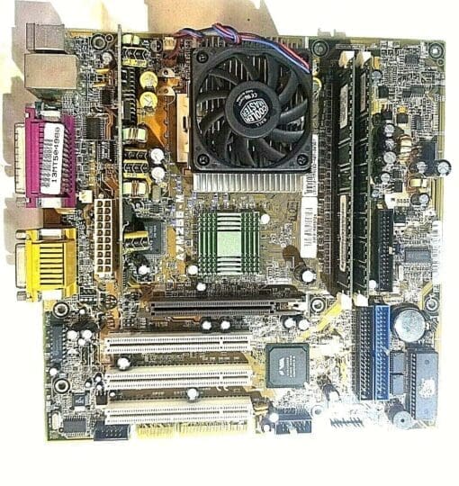 Asus A7M266-M Motherboard + 1.3Ghz Amd Athlon A1300Ams3B Cpu +384Mb Ram +H/S&Amp;Fan