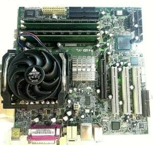 ASUS P4SD-VL MOTHERBOARD + 3.2GHz INTEL PENTIUM 4 SL7E5 CPU + 2GB RAM +H/S & FAN