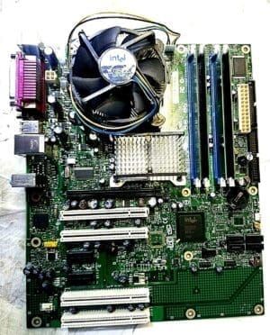 INTEL C96315-404 MOTHERBOARD + 3GHz INTEL PENTIUM SL7Z9 CPU + 2GB RAM + H/S/FAN