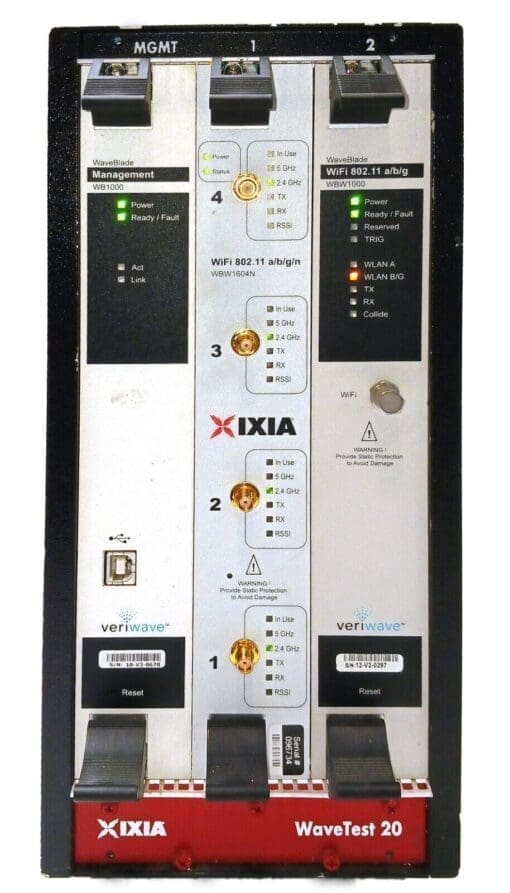 Ixia Wavetest 20 Chassis With Management Module + Wbw1604N + Wbw1000