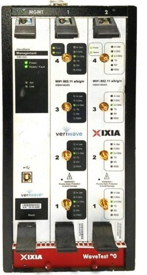 IXIA WAVETEST 20 CHASSIS with Management module + Two WBW1604N