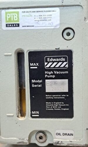 Edwards E2M18 Dual-Stage Rotary-Vane Vacuum Pump