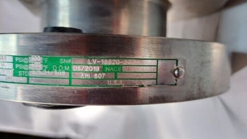 Ladish 3&Quot; Zirconium Ball Valve B550 Api 607 Class 300 P135-L630-Dr24-E30N