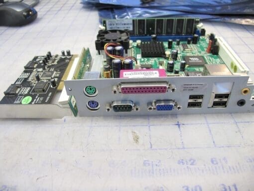 Via C3Vcm6 Mini Itx Server Motherboard W/ 800Mhz Cpu 256Mb Ram + Network Card