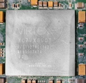 LOT OF 2 XILINX VIRTEX 7 XC7VX690T-2FFG1927 CHIPS FOR SALVAGE ON 1 BOARDS