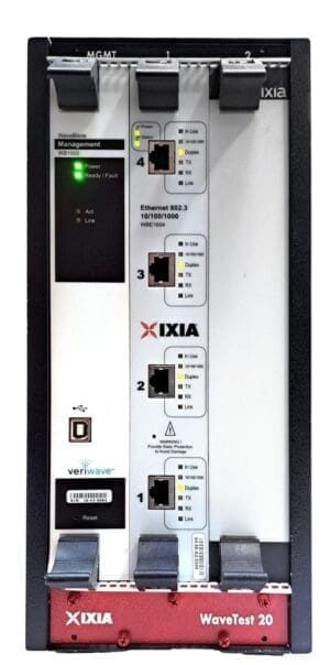 IXIA WAVETEST 20 CHASSIS with Management module + WBW1604 + WBW1000