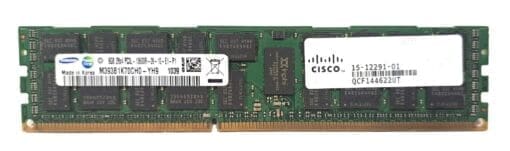 15-12291-01 Cisco 8Gb Pc3L-10600R Ddr3-1333Mhz Ecc Reg Cl9 Dual Rank Memory