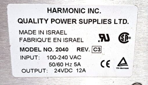 Harmonic Cps 4200-14, Model 2040 Psu Power Supply