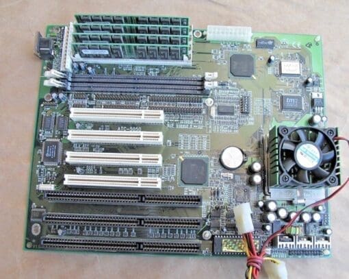 A-Trend Atc-5050 Socket 7 Motherboard + Sl27S 233Mhz Pentium Cpu + 64Mb Ram