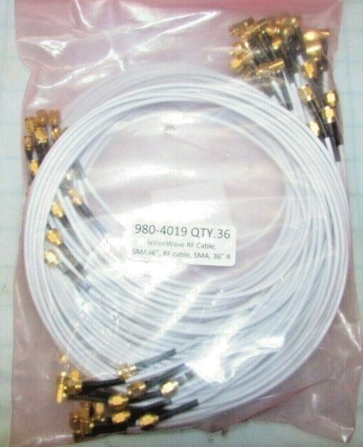 Lot Of 67 - Ixia 36&Quot; , 50 Ohm Rg316Ds Rf Cable, Sma, 36&Quot; R 980-4019