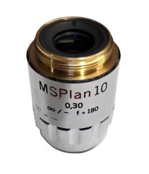Olympus MSPlan 10 0.30 ∞/- f=180 IC10 Microscope Objective Lens T6-104191