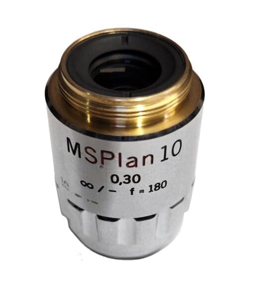 Olympus Msplan 10 0.30 ∞/- F=180 Ic10 Microscope Objective Lens T6-104191