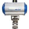 Air-Con C-Sr63 Pneumatic Actuator With Flo-Tite 1-1/4 Stainless Ball Valve