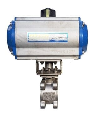 AIR-CON C-SR63 PNEUMATIC ACTUATOR WITH FLO-TITE 1-1/4 STAINLESS BALL VALVE