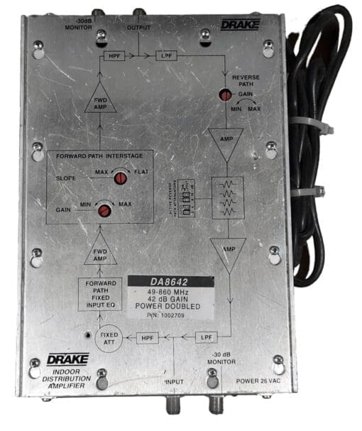 Drake Da8642 Power Doubling Indoor Distribution Amplifier 1002709