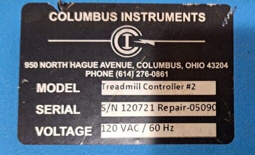 Columbus Instruments Exer 3/6 Treadmill #2 +Shocker And Simplex Ii Controller