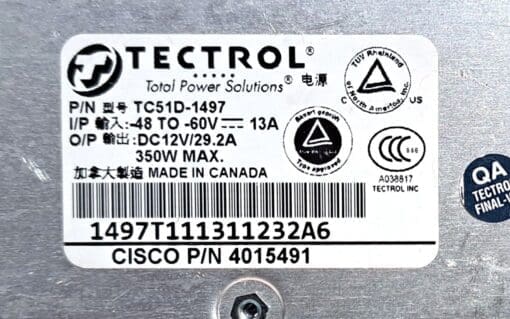 Tectrol Tc51D-1497, 4015491 Power Supply