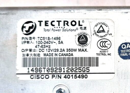 Tectrol Tc51S-1496, 4015490 Power Supply